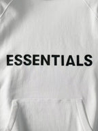 Grey Cotton Chest Logo Pullover - Men's