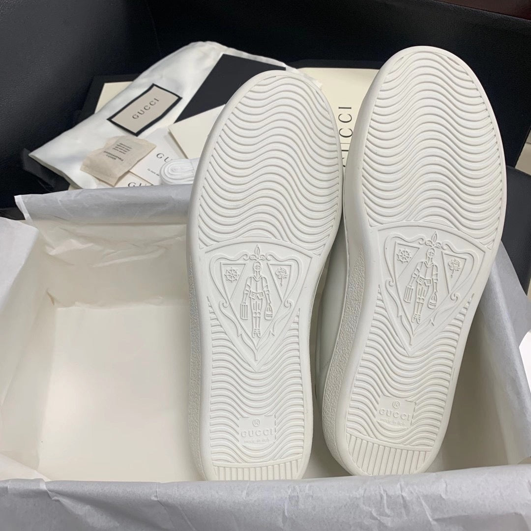 Screener GG White Sneakers - Men's