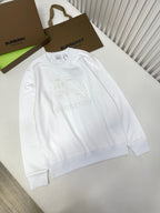 Black Cotton Tonal Emblem Crewneck - Men's