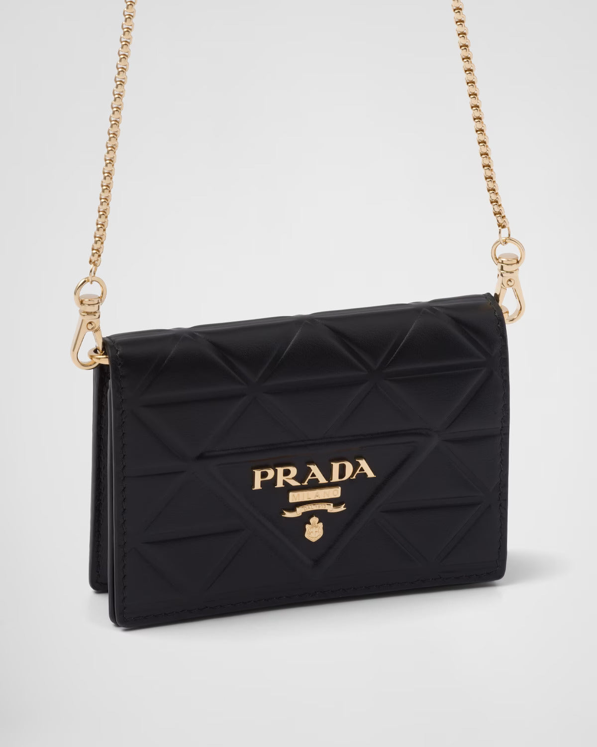 Leather card holder with shoulder strap – the detachable shoulder strap makes it possible to wear the accessory decorated with – LUX VERSE Luxury Designer Fashion Outlet