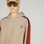 Jersey Hooded Sweatshirt – a blend of unexpected designs and materials shapes ready-to-wear pieces throughout – LUX VERSE Luxury Designer Fashion Outlet