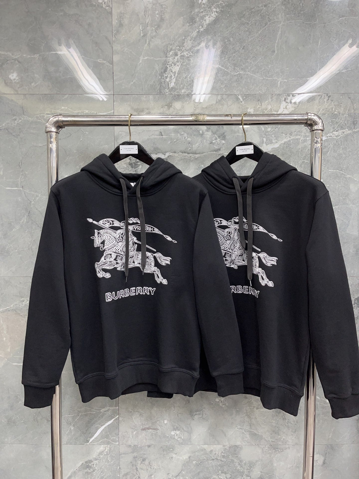 Equestrian Knight Print Hoodie - Men's