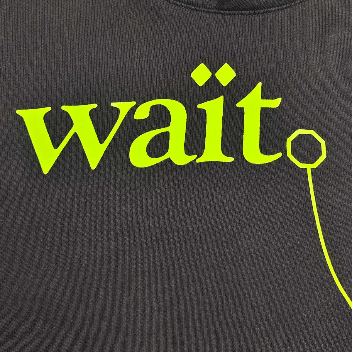 Black Cotton Slogan Pullover - Men's