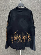 Distressed Blue Graphic T-Shirt - Men's