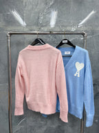 Light Blue and Pink Sweater - Men's