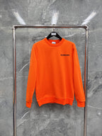 Black Cotton Tonal Crewneck - Men's