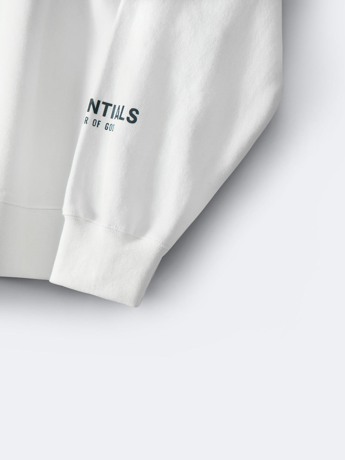 Essentials White Logo Sweatshirt - Men's