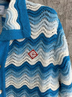 Yellow Knit Chevron Short-Sleeve - Men's
