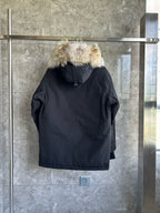 Black and Grey Parka - Men's