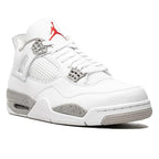 White Oreo – the Air Jordan 4 Retro White Oreo features a white leather and mesh upper with hits – LUX VERSE Luxury Designer Fashion Outlet