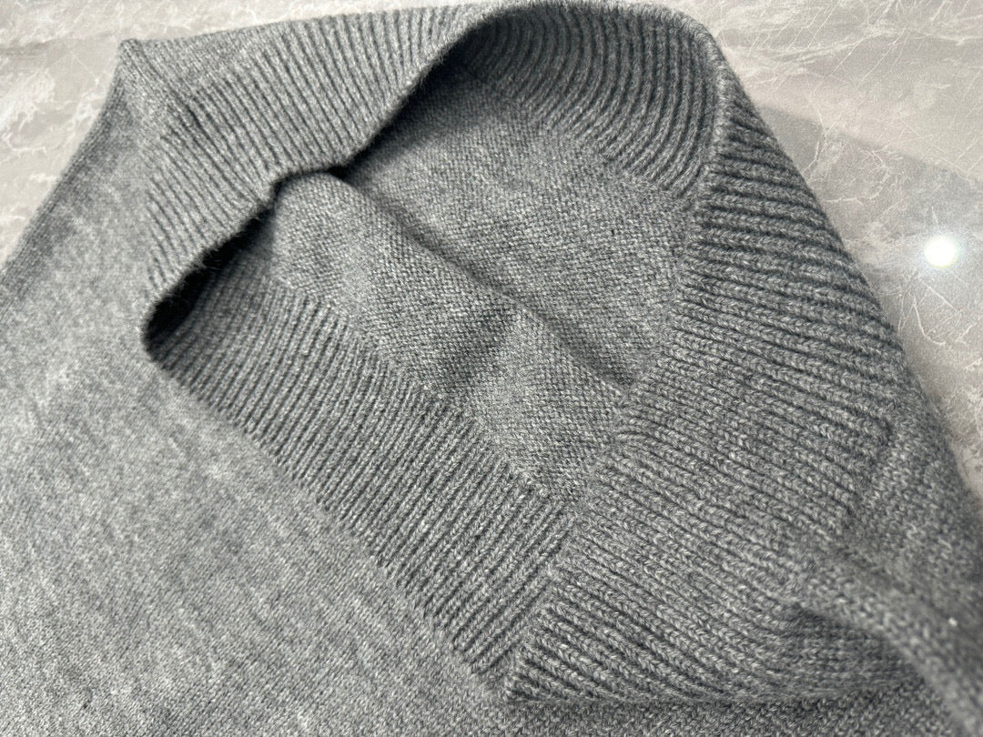 4-Bar Crewneck Navy Sweater - Men's
