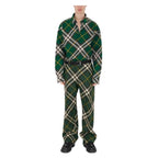 Green Flannel Check Long-Sleeve - Men's