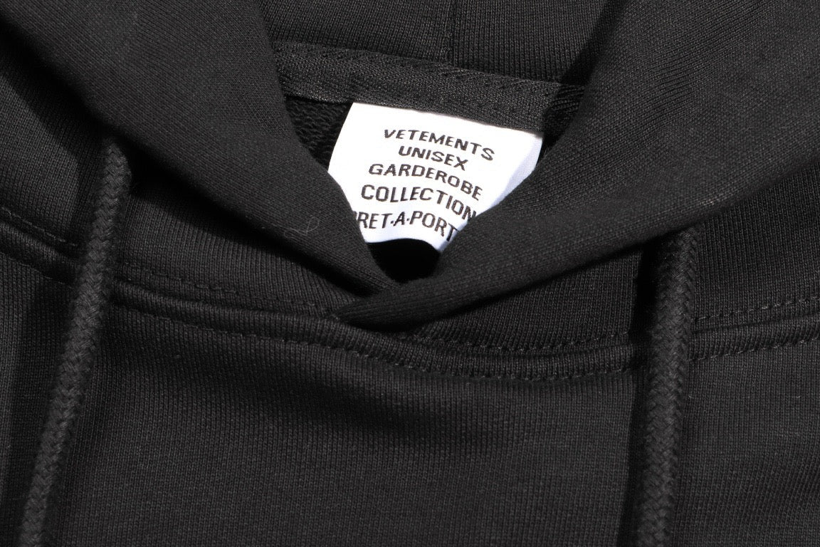 Black Cotton Tonal Graphic Pullover - Men's