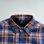Blue Flannel Printed Sleeve Long-Sleeve - Men's