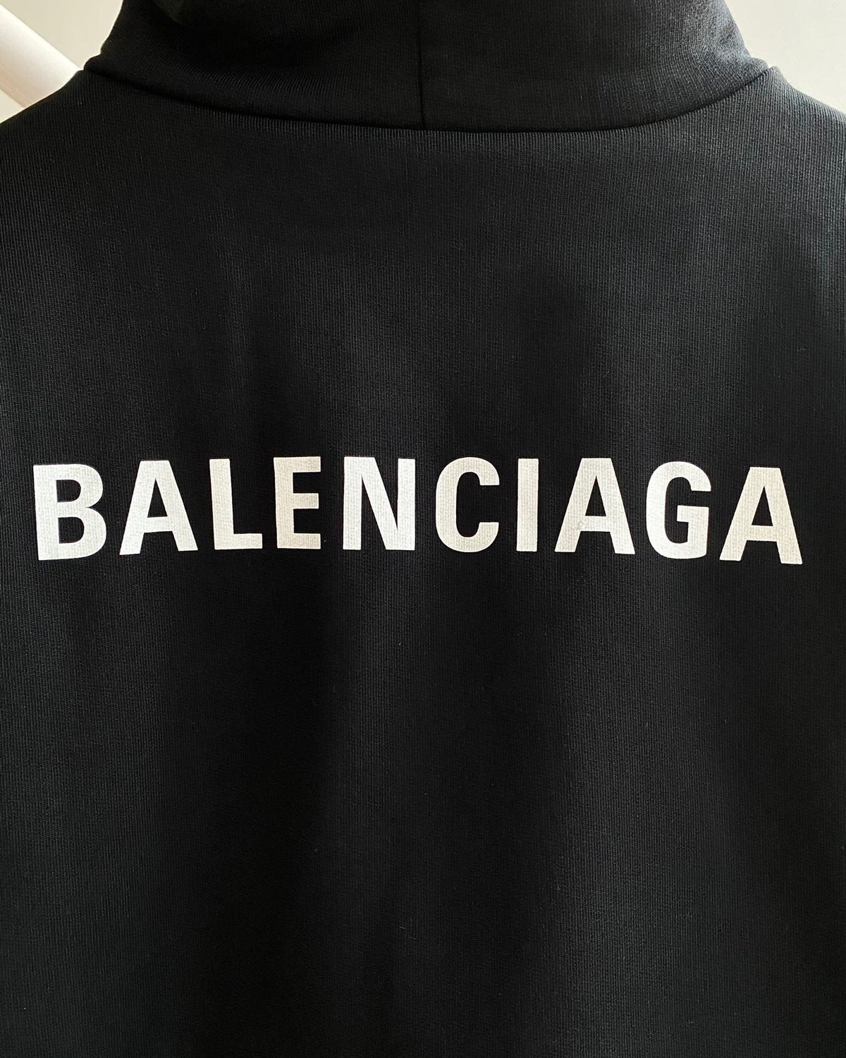 Black Cotton Logo Half-Zip - Men's