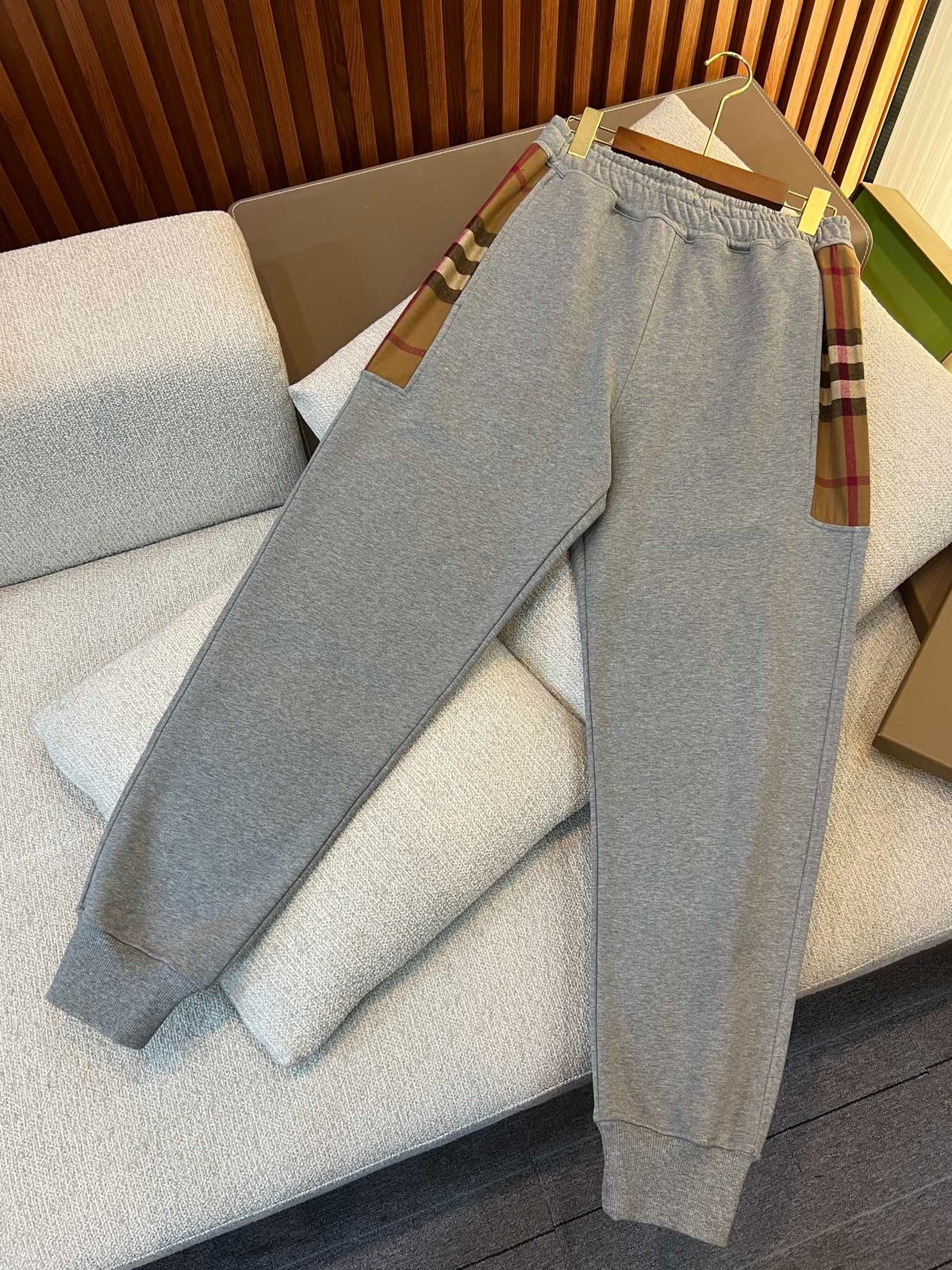Black Cotton Cuffed Joggers - Men's