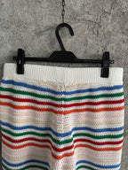 Multicolour Striped Knit Shorts - Men's