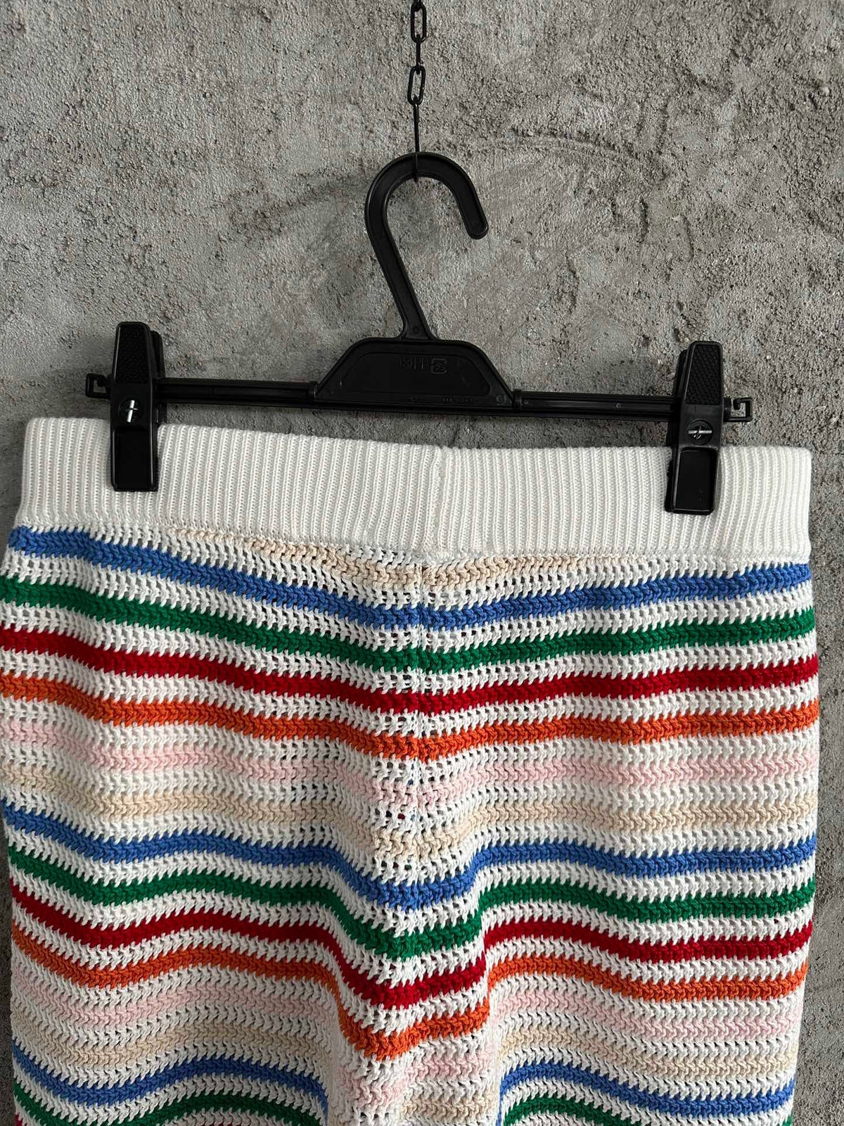 Multicolour Striped Knit Shorts - Men's