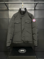 Black Nylon Down Parka - Men's