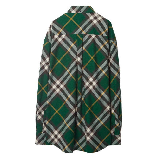 Green Flannel Check Long-Sleeve - Men's