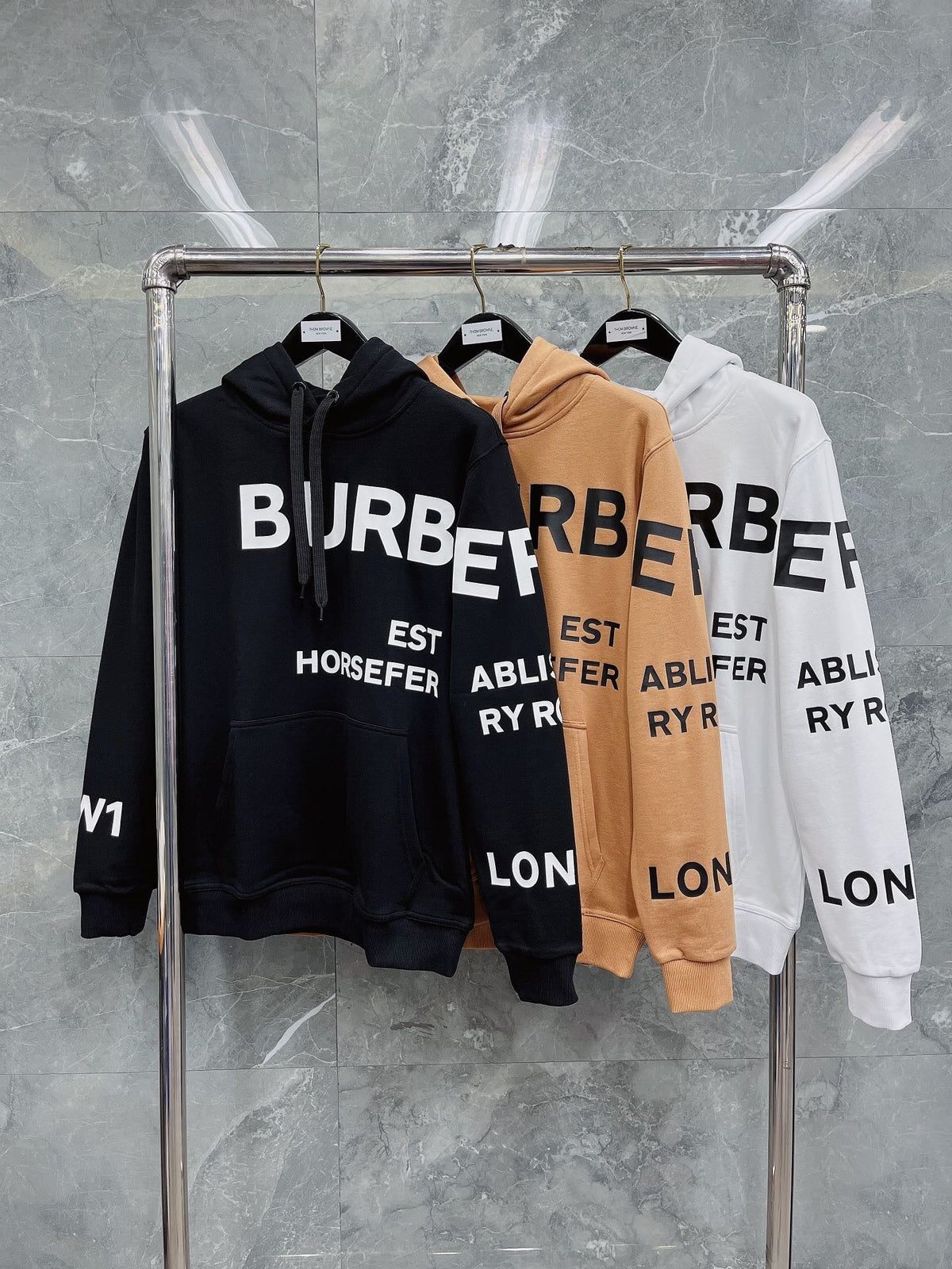 Black Cotton Text Print Pullover - Men's
