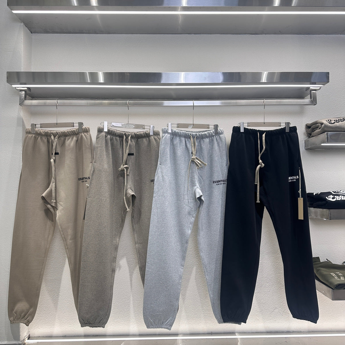 Navy Cotton Drawstring Joggers - Men's