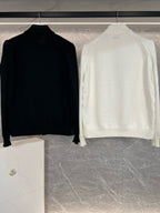 Black and White Puffer Jacket - Women's