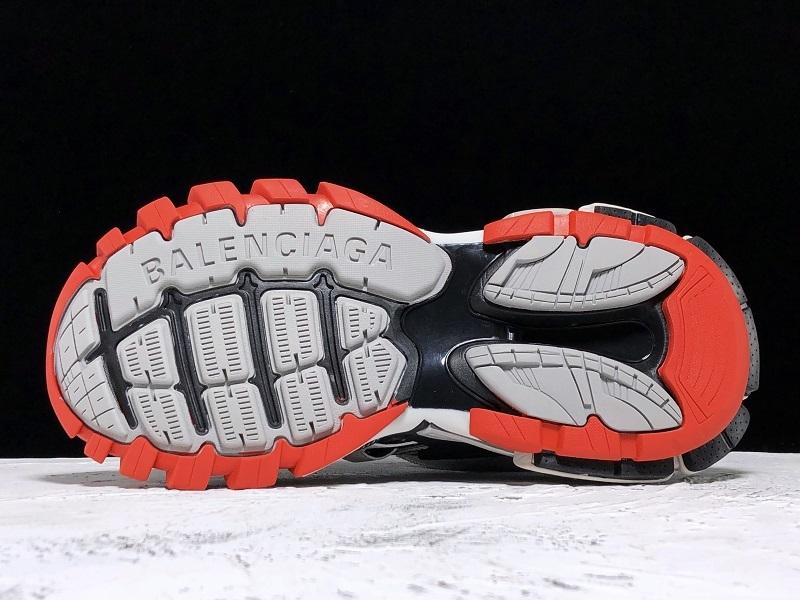 Track Grey and Red Sneakers