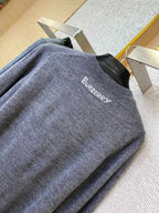 Red Wool Chest Logo Crewneck - Men's