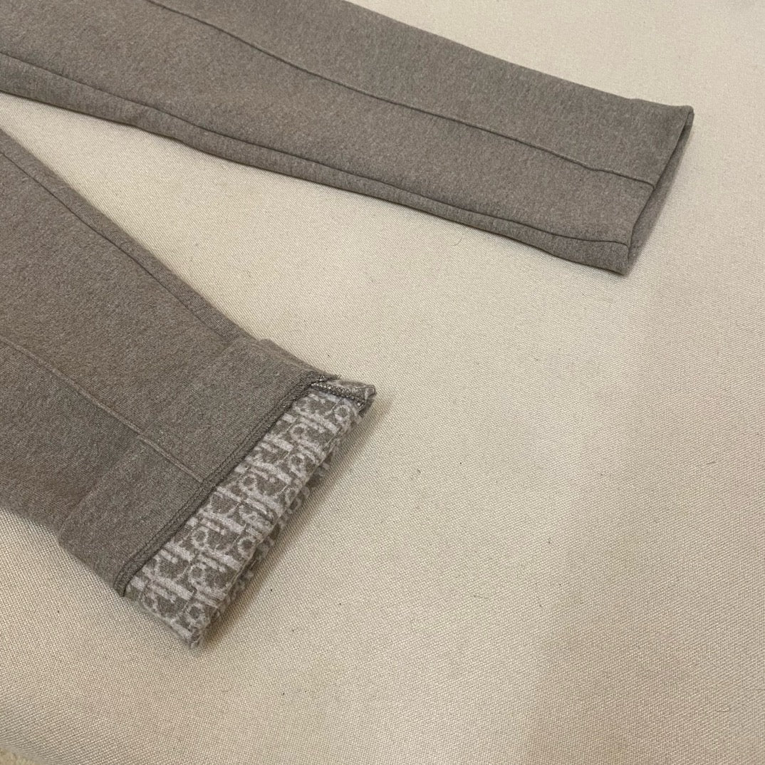 Grey Cotton Plain Joggers - Men's