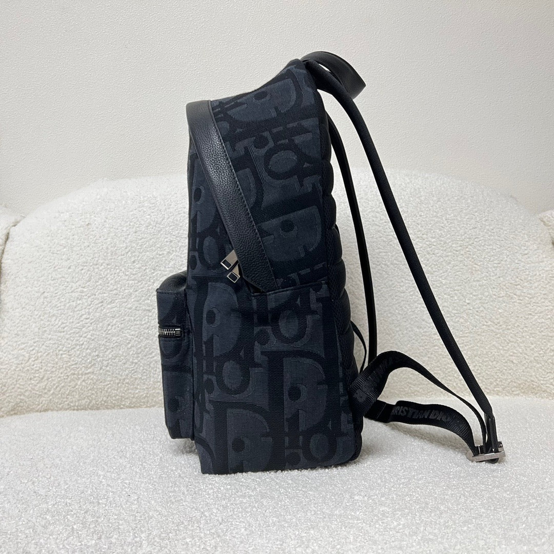 Classic Oblique Black Backpack
