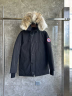 Black and Grey Parka - Men's