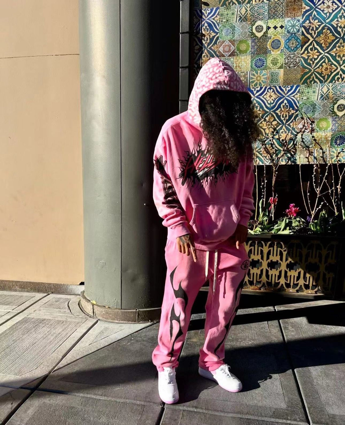 Pink Hoodie - Men's