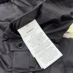 Navy Check Puffer Jacket - Men's
