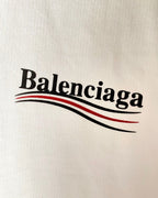 White Cotton Script Logo Pullover - Men's