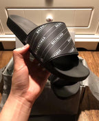 Grey Allover Logo Slides