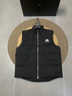 Black Nylon Logo Gilet - Men's