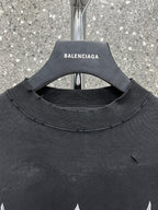Distressed Blue Graphic T-Shirt - Men's