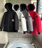 Black and White Parka - Men's