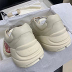Cream Leather Print Chunky - Women's