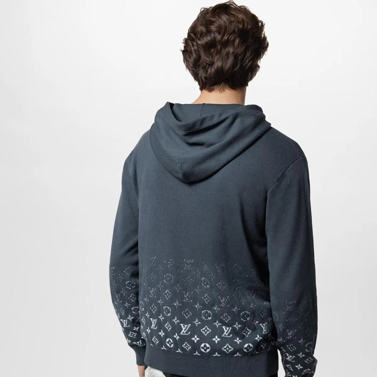 Gradient Cotton Hoodie – this hoodie in a soft cotton knit offers a versatile transeasonal layer – LUX VERSE Luxury Designer Fashion Outlet