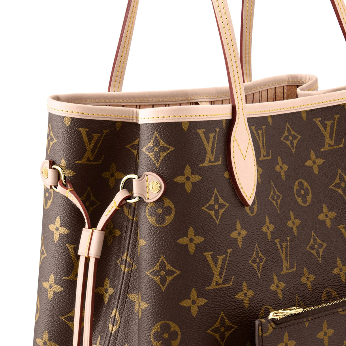 Neverfull MM – slim, comfortable handles slip easily over the shoulder or arm – LUX VERSE Luxury Designer Fashion Outlet
