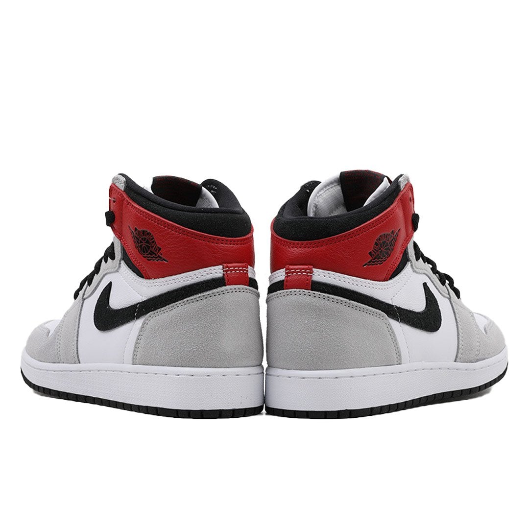 Light Smoke Grey – the upper combines a clean white leather base that is visible on the perforated toe – LUX VERSE Luxury Designer Fashion Outlet
