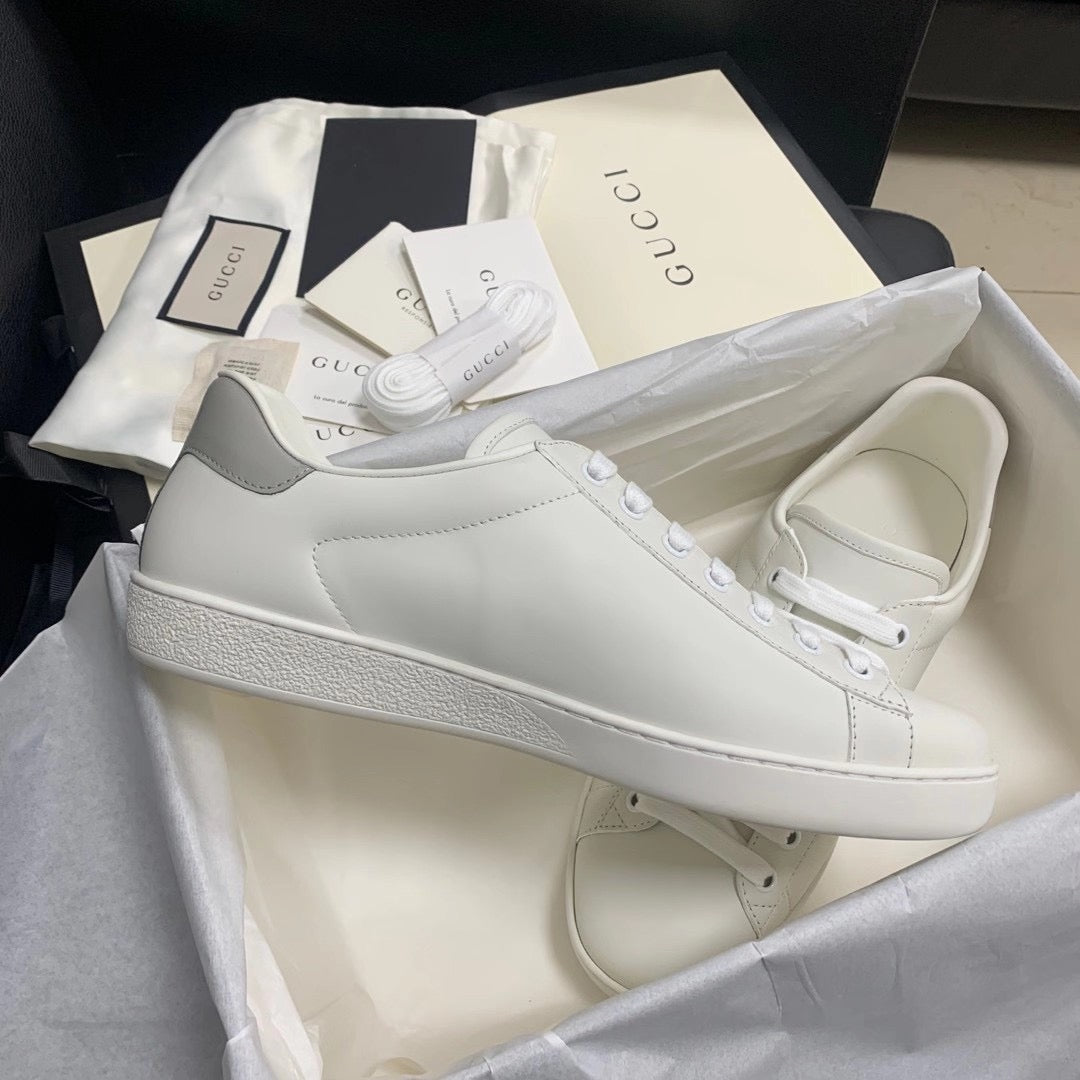 Screener GG White Sneakers - Men's