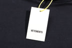 Black Cotton Tonal Graphic Pullover - Men's