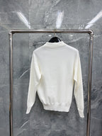 Cream Knit Heart Logo Long-Sleeve - Men's