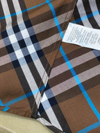Beige Cotton Tartan Long-Sleeve - Men's
