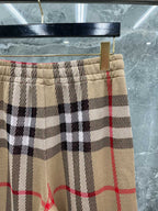 Navy Cotton Check Wide - Men's