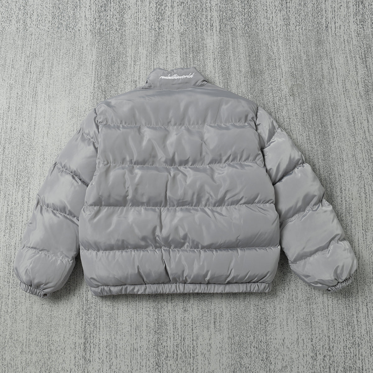 Black and Grey Puffer Jacket - Men's