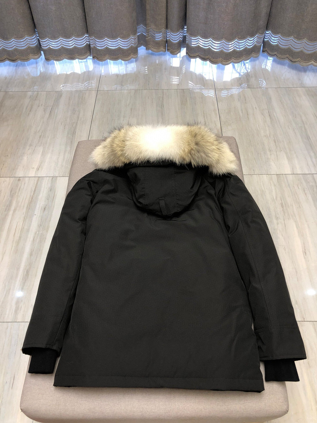Black and White Parka - Men's